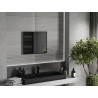Mexen Loft lustro łazienkowe prostokątne 60 x 50 cm, rama czarna - 9852-060-050-000-70