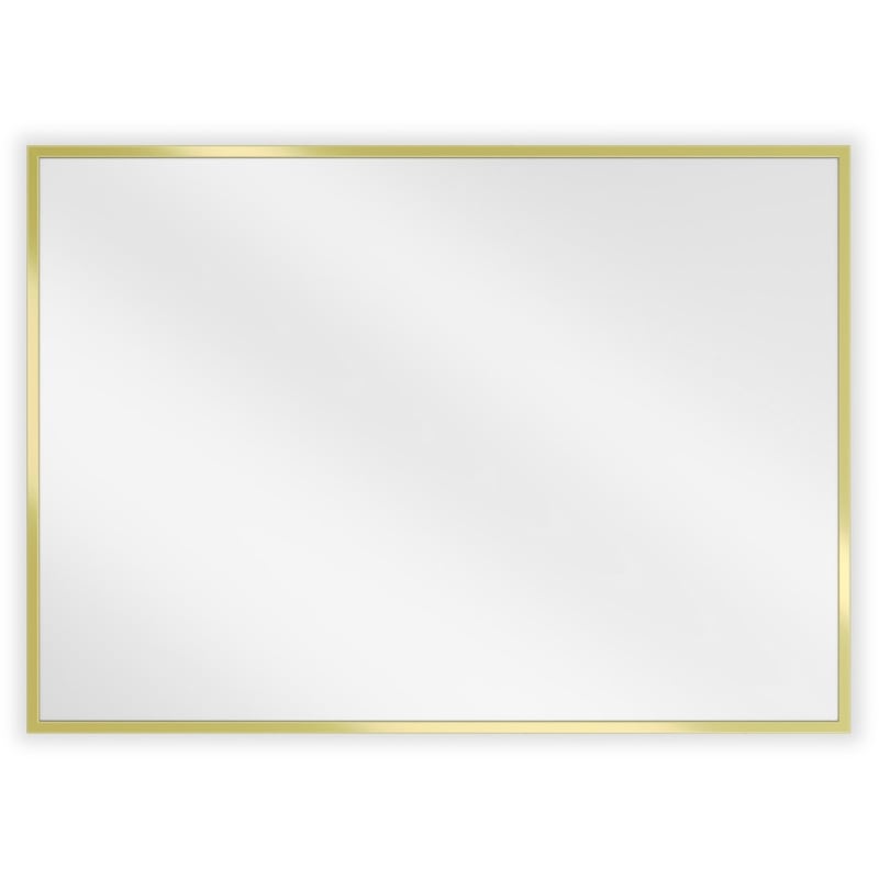 Mexen Loft lustro łazienkowe prostokątne 70 x 50 cm, rama złota - 9852-070-050-000-50
