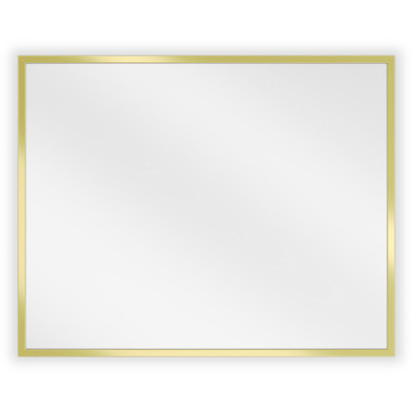 Mexen Loft lustro łazienkowe prostokątne 50 x 40 cm, rama złota - 9852-050-040-000-50