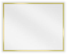 Mexen Loft lustro łazienkowe prostokątne 50 x 40 cm, rama złota - 9852-050-040-000-50