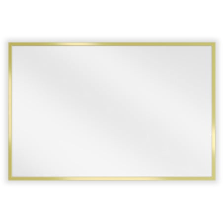 Mexen Loft lustro łazienkowe prostokątne 60 x 40 cm, rama złota szczotkowana - 9852-060-040-000-50