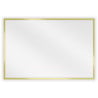 Mexen Loft lustro łazienkowe prostokątne 60 x 40 cm, rama złota szczotkowana - 9852-060-040-000-50
