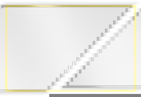 Mexen Loft lustro łazienkowe prostokątne 60 x 40 cm, rama złota - 9852-060-040-000-50