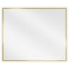 Mexen Loft lustro łazienkowe prostokątne 60 x 50 cm, rama złota - 9852-060-050-000-50