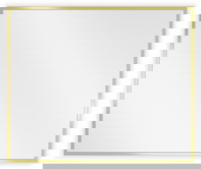 Mexen Loft lustro łazienkowe prostokątne 60 x 50 cm, rama złota - 9852-060-050-000-50