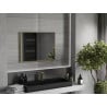 Mexen Loft lustro łazienkowe prostokątne 80 x 60 cm, rama złota szczotkowana - 9852-080-060-000-50
