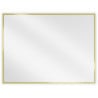 Mexen Loft lustro łazienkowe prostokątne 80 x 60 cm, rama złota szczotkowana - 9852-080-060-000-50