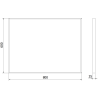 Mexen Loft lustro łazienkowe prostokątne 80 x 60 cm, rama złota szczotkowana - 9852-080-060-000-50