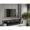 Mexen Loft lustro łazienkowe prostokątne 90 x 60 cm, rama złota - 9852-090-060-000-50