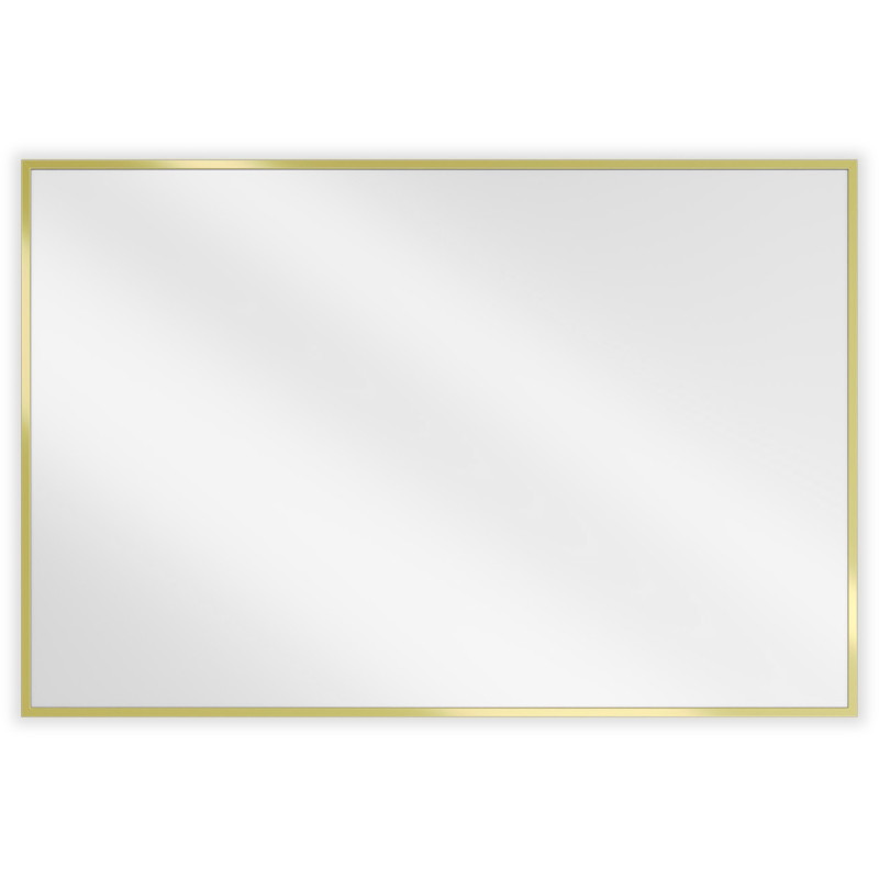 Mexen Loft lustro łazienkowe prostokątne 90 x 60 cm, rama złota - 9852-090-060-000-50