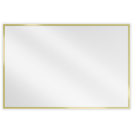 Mexen Loft lustro łazienkowe prostokątne 90 x 60 cm, rama złota - 9852-090-060-000-50