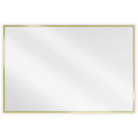Mexen Loft lustro łazienkowe prostokątne 90 x 60 cm, rama złota szczotkowana - 9852-090-060-000-50