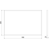 Mexen Loft lustro łazienkowe prostokątne 90 x 60 cm, rama złota - 9852-090-060-000-50