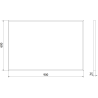 Mexen Loft lustro łazienkowe prostokątne 90 x 60 cm, rama złota szczotkowana - 9852-090-060-000-50