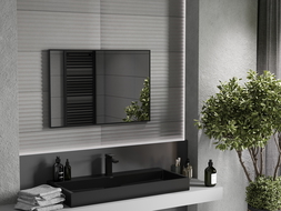 Mexen Loft lustro łazienkowe prostokątne 90 x 60 cm, rama czarna - 9852-090-060-000-70