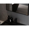 Mexen Loft lustro łazienkowe prostokątne 60 x 50 cm, rama czarna - 9852-060-050-000-70