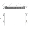 Mexen Flat CF33 grzejnik płytowy 600 x 1400 mm, podłączenie boczne, 3081 W, antracyt - W433F-060-140-66