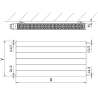 Mexen Line CL22 grzejnik płytowy 600 x 900 mm, podłączenie boczne, 1424 W, antracyt - W422L-060-090-66
