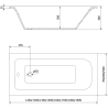 Mexen Vega wanna prostokątna 190 x 90 cm z obudową, biała - 55011909000X
