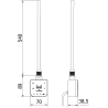Mexen FA-F grzałka elektryczna z Wi-fi, 600 W, czarna - W953-0600-70