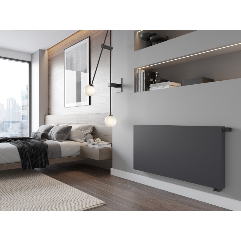 Mexen Flat CVF21 grzejnik płytowy 600 x 1400 mm, podłączenie dolne, 1693 W, antracyt - W621F-060-140-66