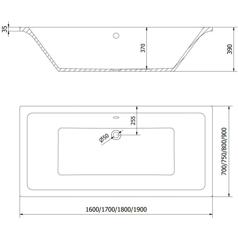 Mexen Cube wanna prostokątna 180 x 80 cm z obudową i parawanem 1-skrzydłowym 50 cm, czarny wzór - 550518080X9505007070