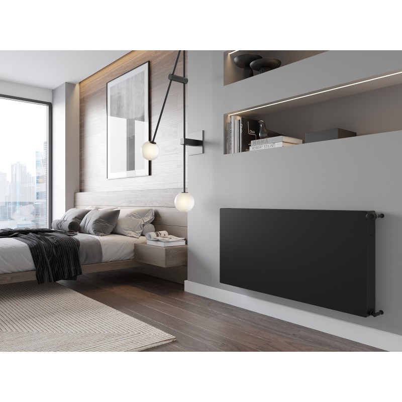 Mexen Flat CF22 grzejnik płytowy 300 x 1200 mm, podłączenie boczne, 1081 W, czarny - W422F-030-120-70