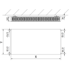 Mexen Flat CF22 grzejnik płytowy 600 x 900 mm, podłączenie boczne, 1424 W, czarny - W422F-060-090-70