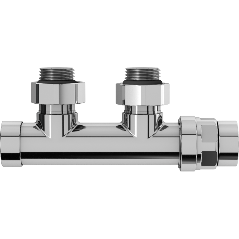 Mexen zawór grzejnikowy kątowy, Duplex, DN50, chrom - W907-000-01