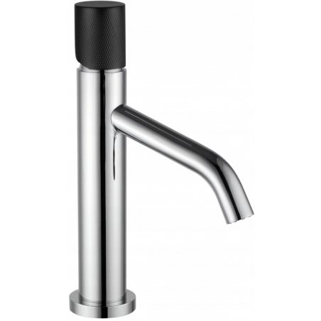 Mexen Rumba One bateria umywalkowa, chrom/czarna - 73501-07