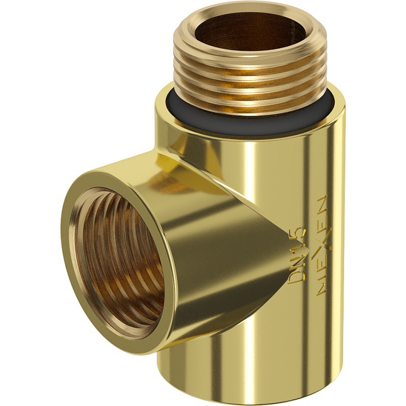 Mexen trójnik do grzałki elektrycznej, złoty - W906-000-50