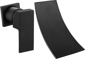 Mexen Celia bateria umywalkowa podtynkowa, czarna - 747415-70