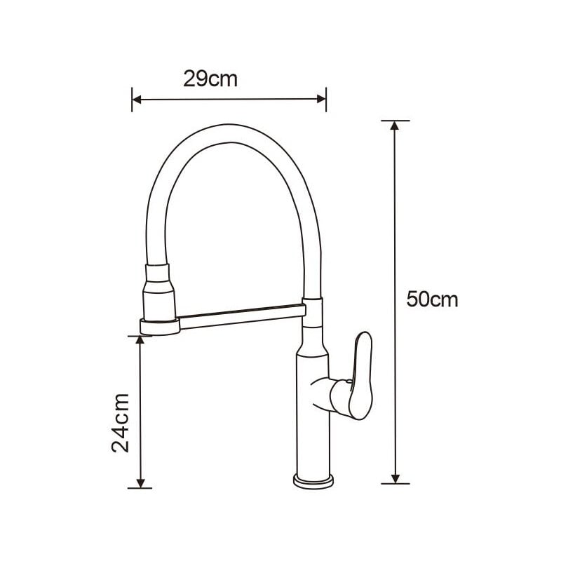 Mexen Edna bateria kuchenna, szara/biała - 672900-62