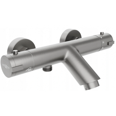 Mexen Kai termostatyczna bateria wannowa, gun gray szczotkowany - 77300-66