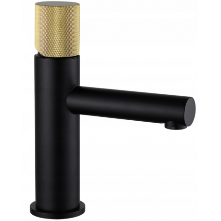 Mexen Elba One bateria umywalkowa, czarna/złota - 74101-75