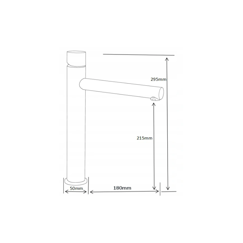 Mexen Elba One bateria umywalkowa wysoka, różowo złota - 74111-60