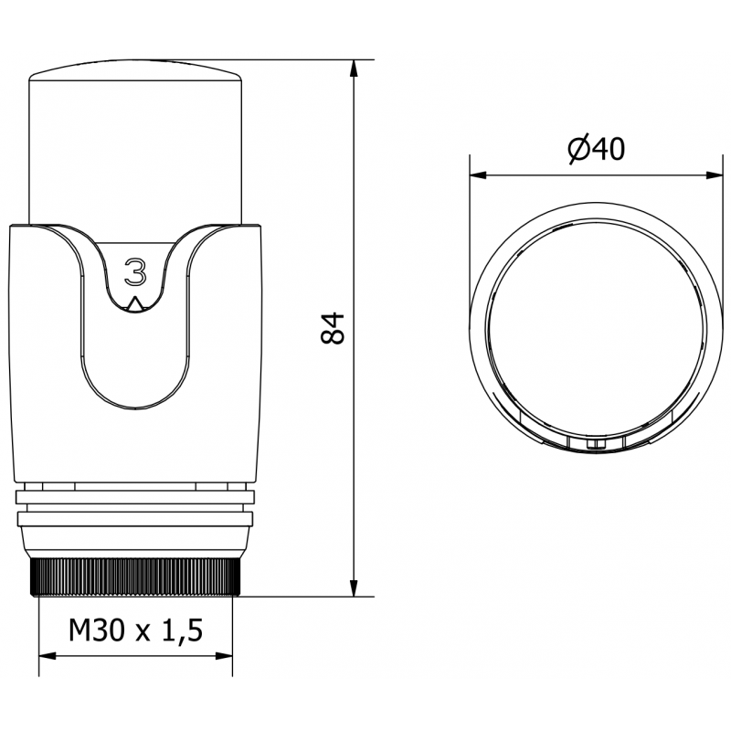 Mexen głowica termostatyczna do grzejnika, czarna/złota - W900-000-75