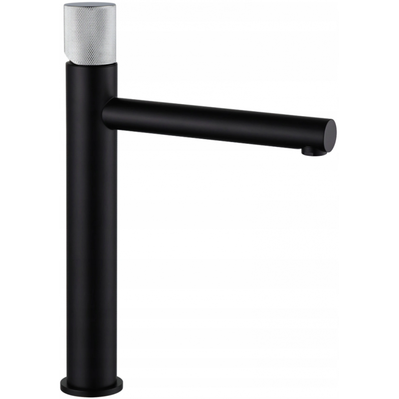 Mexen Elba One bateria umywalkowa wysoka, czarna/chrom - 74111-77