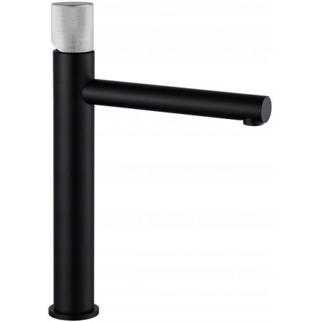 Mexen Elba One bateria umywalkowa wysoka, czarna/chrom - 74111-77