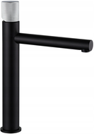 Mexen Elba One bateria umywalkowa wysoka, czarna/chrom - 74111-77