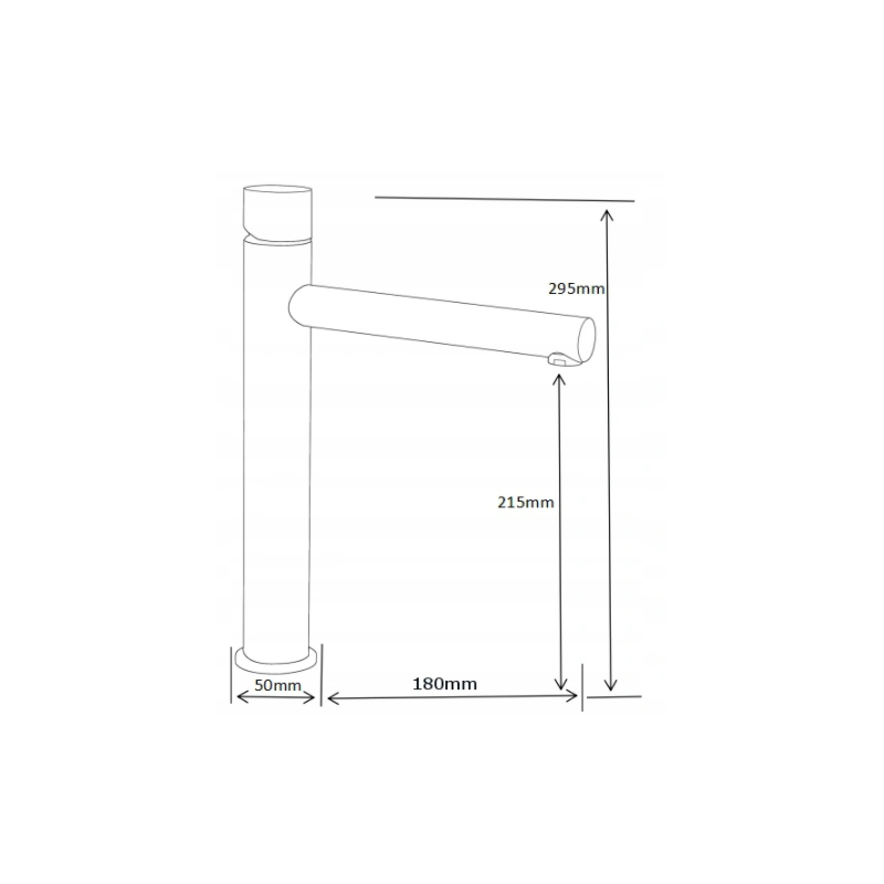 Mexen Elba One bateria umywalkowa wysoka, czarna/różowe złoto - 74111-76