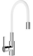 Mexen Flex bateria kuchenna, chrom/biała - 670900-02