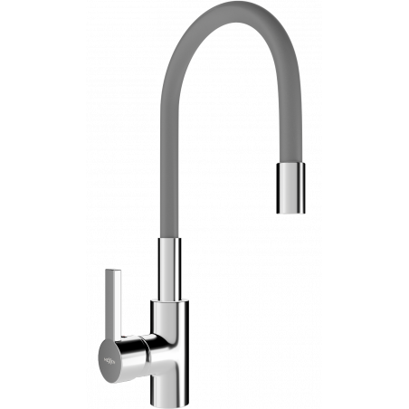 Mexen Flex bateria kuchenna, chrom/szara - 670900-06