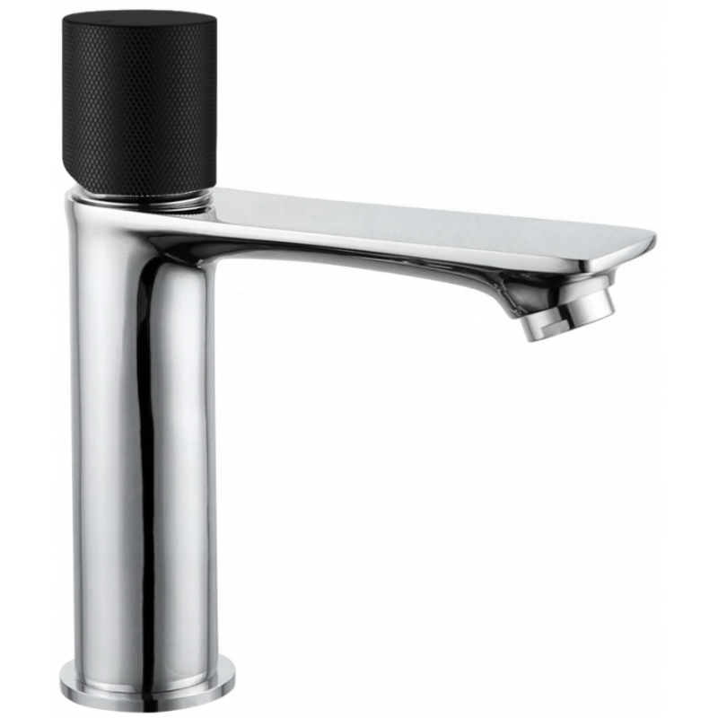 Mexen Royo One bateria umywalkowa, chrom/czarna - 72201-07