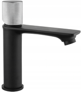 Mexen Royo One bateria umywalkowa, czarna/chrom - 72201-77