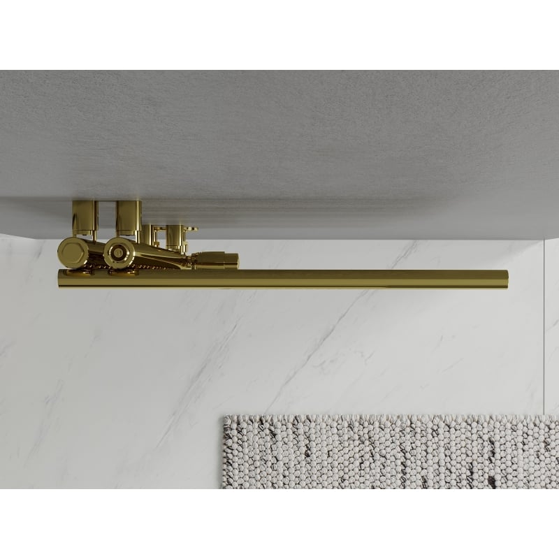 Mexen Neptun grzejnik łazienkowy dekoracyjny 1400 x 500 mm, 420 W, złoty - W101-1400-500-00-50