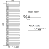 Mexen Neptun grzejnik łazienkowy dekoracyjny 1600 x 500 mm, 523 W, złoty - W101-1600-500-00-50