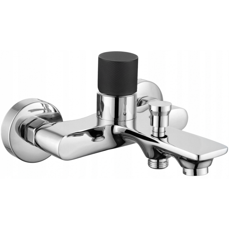 Mexen Royo One bateria wannowa, chrom/czarny - 72231-07