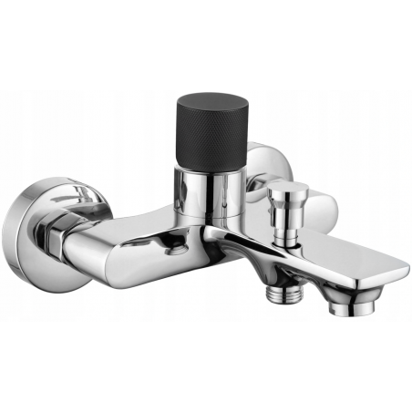 Mexen Royo One bateria wannowa, chrom/czarny - 72231-07