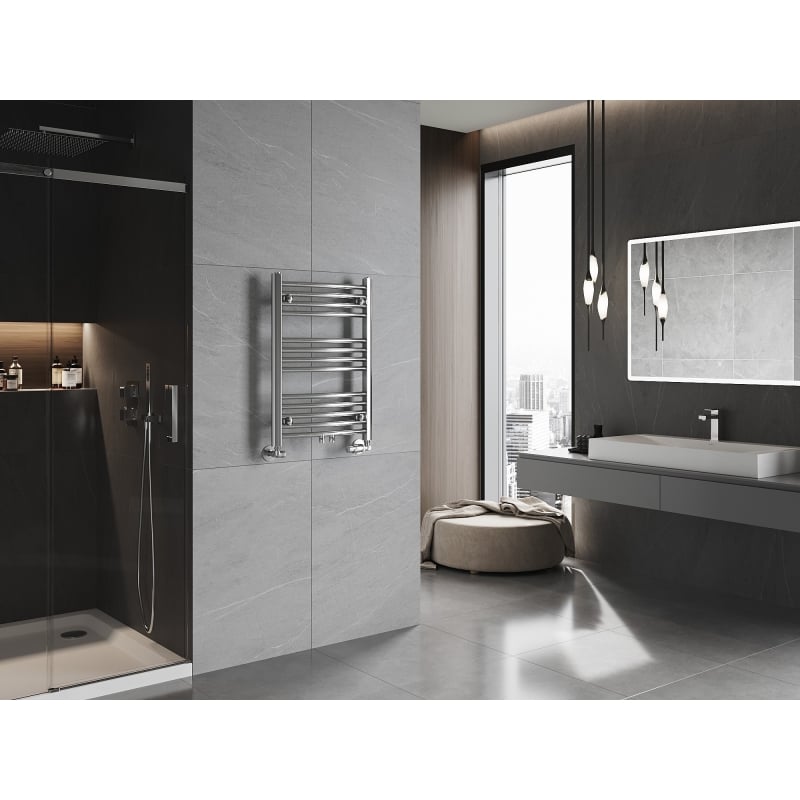 Mexen Ares grzejnik łazienkowy 700 x 500 mm, 226 W, chrom - W102-0700-500-00-01